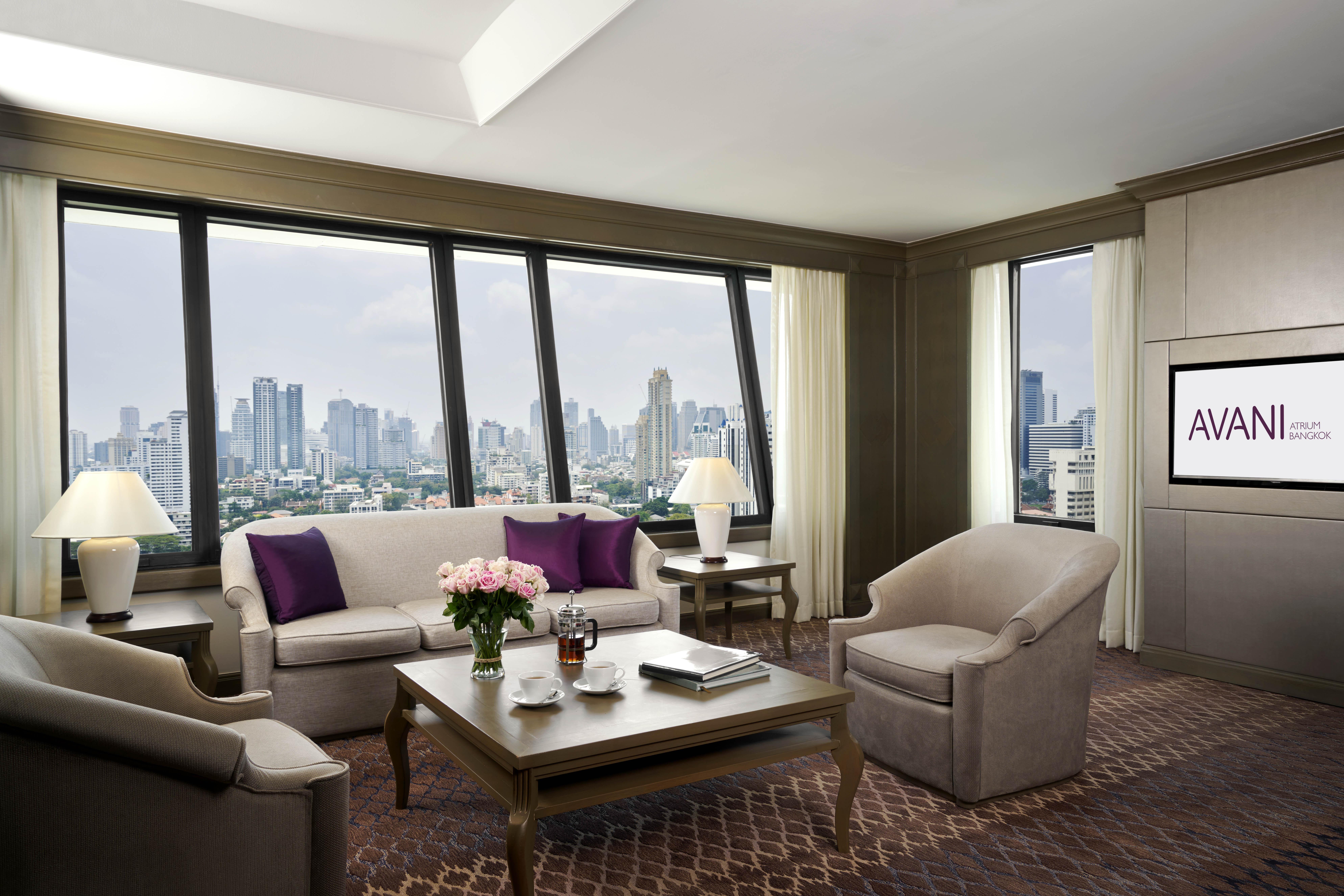 Grand Mercure Bangkok Atrium Εξωτερικό φωτογραφία A living room at the hotel